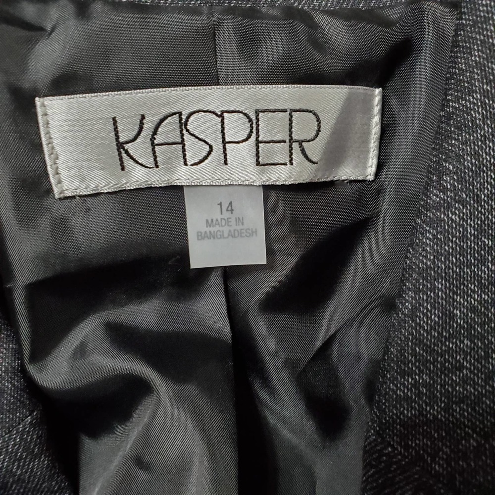 Kasper Ruched One-Button Blazer NWT - Picture 7 of 12